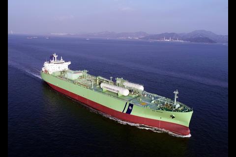 The first two-stroke, LPG-powered vessel converted for BW LPG (Picture courtesy of BW LPG)